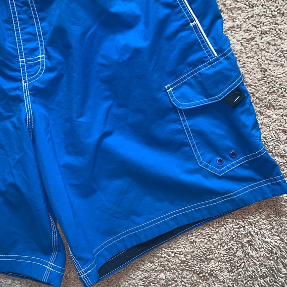Speedo Blue & White Swim Trunks size XL - Picture 5 of 10